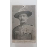 SCOUTING, cabinet photo (printed), Lieut. Col. RSS Baden-Powell, "Souvenir of South Africa 1899-