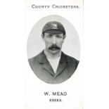 TADDY, County Cricketers, Mead (Essex), Imperial back, VG