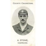 TADDY, County Cricketers, A. Stone (Hampshire), Grapnel back, VG