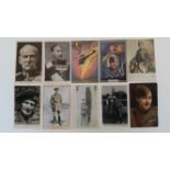 POSTCARDS, World War I & II military war heroes selection, inc. B.C. Hucks (airman), General Sir