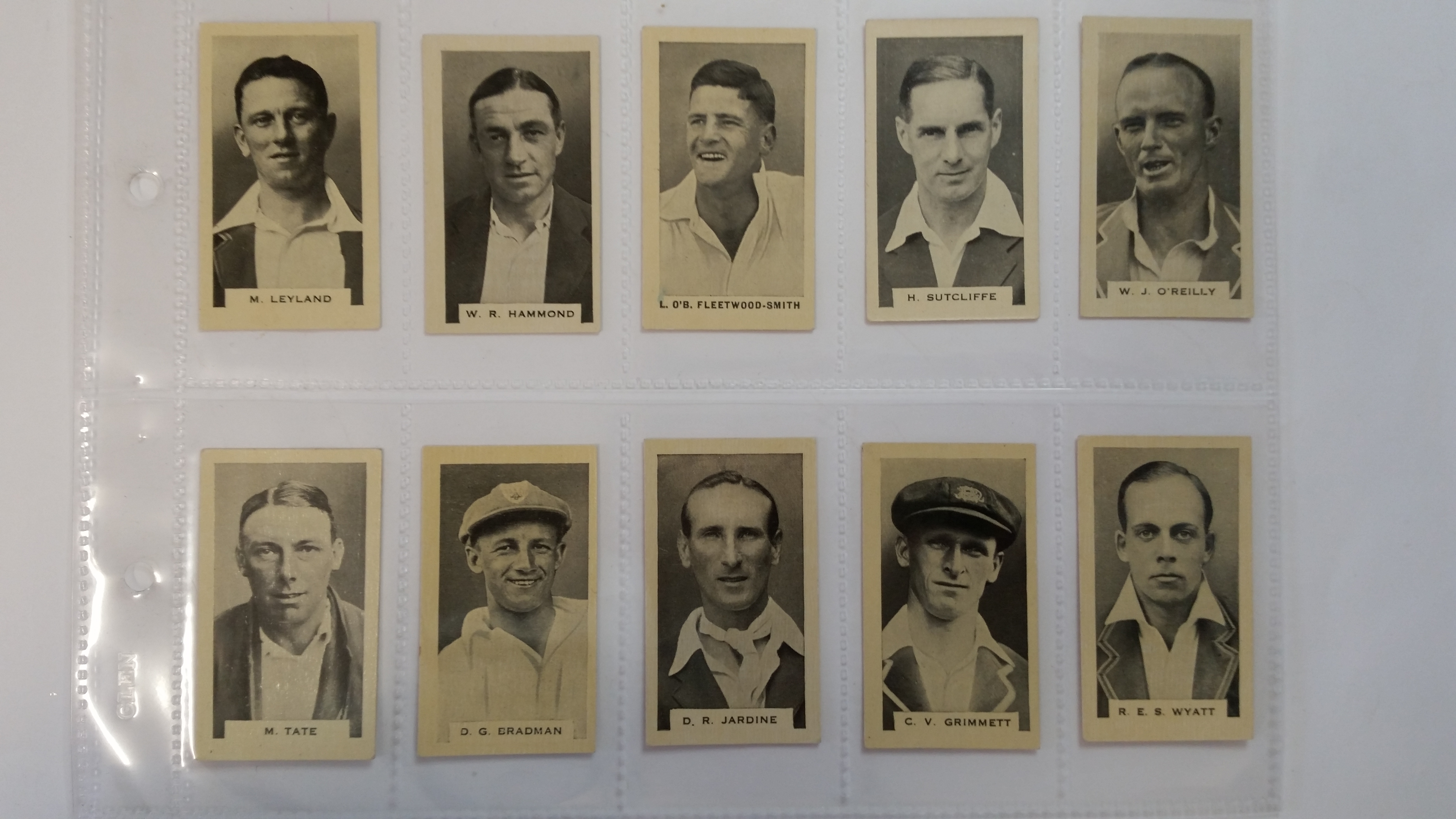 PHILLIPS, Test Cricketers 1932-1933, complete, inc. Bradman, overseas issue, Greys backs, EX, 38 - Image 4 of 9