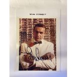 CINEMA, signed colour photo by Sean Connery, half-length as James Bond, 8 x 10, EX