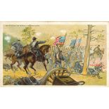 DUKE, Battle Scenes, extra-large, inc. Antientam, Fredericksburgh, Shiloh & Bull Run, G to VG, 4