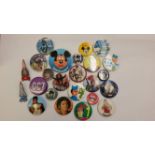 ENTERTAINMENT, metal button badge selection, inc. Michael Jackson (6), Spice Girls, Culture Club,