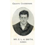 TADDY, County Cricketers, Mr. C.L.A. Smith (Sussex), Grapnel back, VG