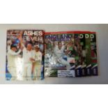 CRICKET, selection from 2005 Ashes, inc. posters (2), Trescothick & Hoggard (signed by both),