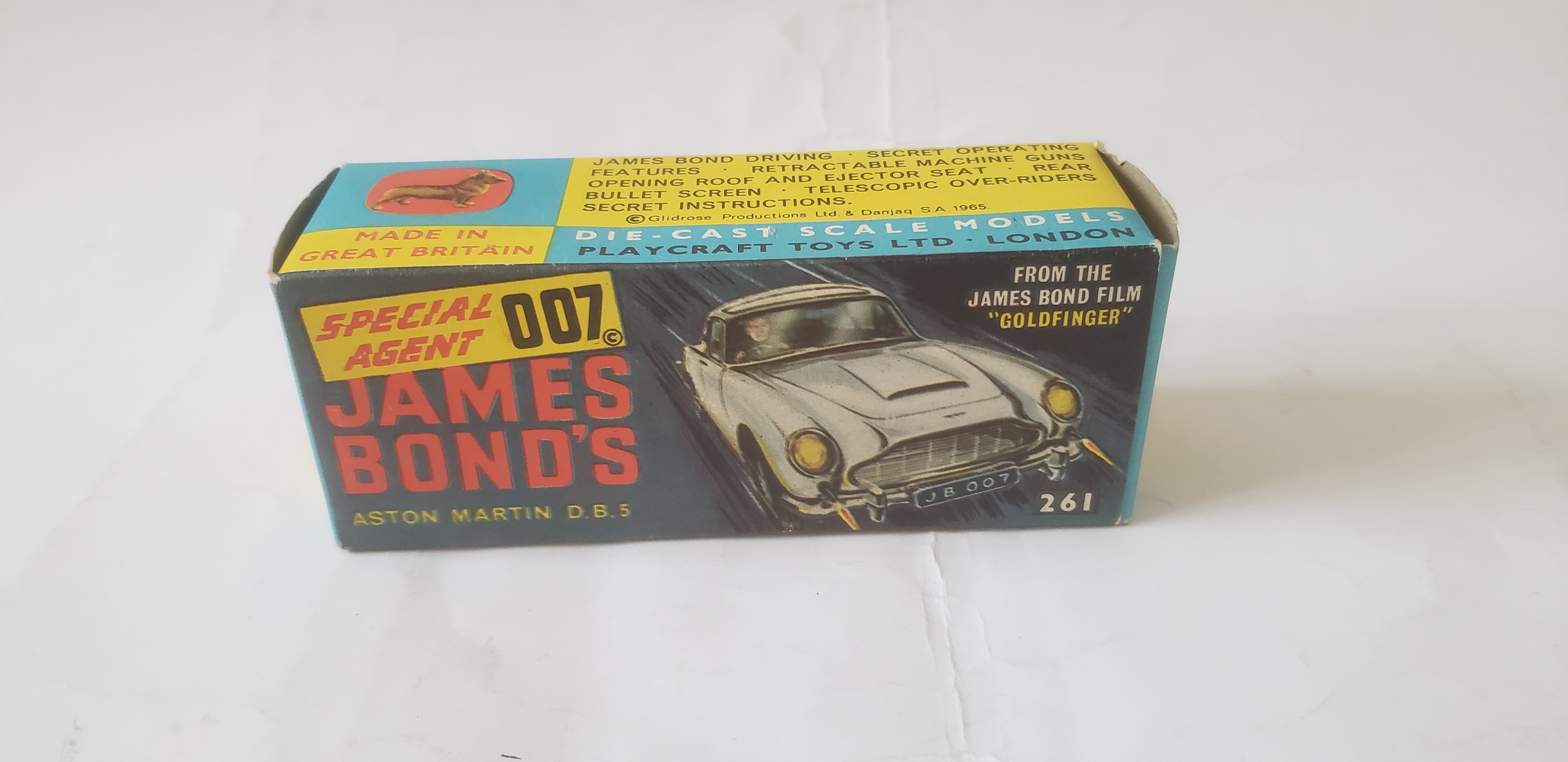 JAMES BOND, Corgi Toy no. 261 James Bonds Aston Martin D.B.5, with box, VG to EX - Image 3 of 3