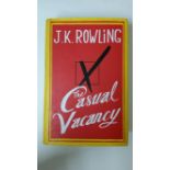 ENTERTAINMENT, signed hardback edition by J K Rowling, The Casual Vacancy, signed to title page,
