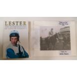 HORSE RACING, Lester Piggott selection, inc. signed (2), photo of Piggott up on Never Say Die