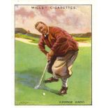 WILLS, Famous Golfers, complete, large, G to VG, 25