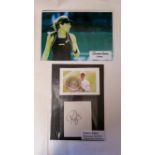 TENNIS, signed selection, inc. Ashleigh Barty, white card with colour photo; Johanna Konte, 10 x 8