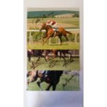 HORSE RACING, signed photos, flat race jockeys inc. Dettori, Robinson & Weaver (2000 Guineas