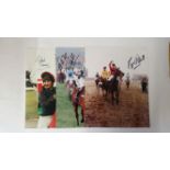 HORSE RACING, signed photos, National Hunt jockeys inc. John Buckingham, Richard Dunwoody, Richard