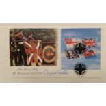 POLITICS, signed commemorative cover by Margaret Thatcher, celebrating the Union Flag bi-