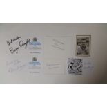 FOOTBALL, signed selection, players from the 1958 World Cup inc. McDonald, Banks, Howe, Clamp,