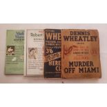 CRIME, murder mysteries by Dennis Wheatley, a few with conclusion still sealed, FR to VG, 13