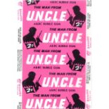 A. & B.C., wax wrapper, The Man from U.N.C.L.E., with pink background, VG to EX