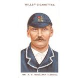 WILLS, Cricketers (1908), complete, small S, G to VG, 50