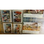 MIXED, medium & large, mainly complete sets (9), inc. Brooks Motors, Stamina, Churchman, Hill,