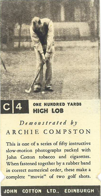 COTTON, Golf Strokes C/D, complete, VG to EX, 50