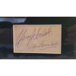 TELEVISION, Steptoe & Son, signed album page by Harry H Corbett and Wilfred Bramble, overmounted