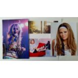 ENTERTAINMENT, signed photos by female stars, inc. Miley Cyrus, Kimberley Walsh, Sharleen Spitari,