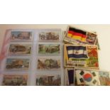 MIXED, selection, inc. complete (3), A&BC Flags (with used album), Wills Military Motors, Players