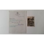 GOLF, signed selection, inc. typed letter from Henry Cotton (slight corner crease);, Alfred Perry