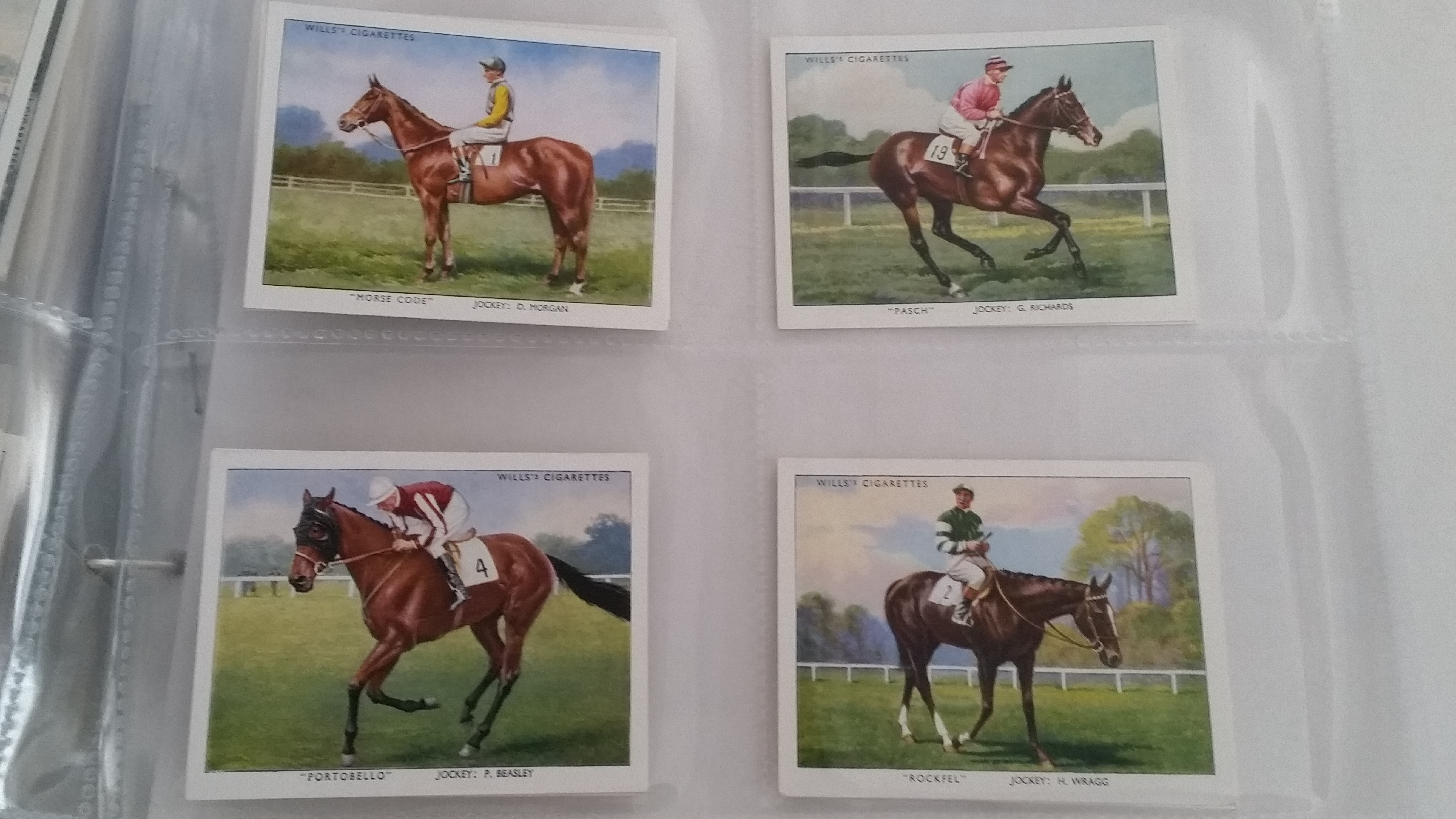 WILLS, large, complete (3), inc. Old Inns 2nd, Racehorses & Jockeys 1938, Roses, Garden Flowers