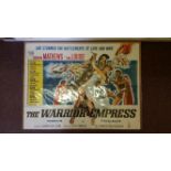 CINEMA, poster, The Warrior Empress, well illustrated showing Kerwin Mathews & Tina Louise, 40 x 30,