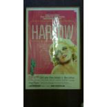 CINEMA, poster, Harlow, well illustrated, 27 x 41, original folds with a few small wear holes, a few