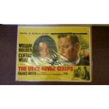 CINEMA, poster, The Devil Never Sleeps, showing William Holden & France Nuyen, half of strapline