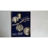 BILLIARDS, programme, Billiards & Snooker season 1946-1947, by Joe & Fred Davis, Lindrum & Smith,