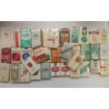 CIGARETTE PACKETS, USA selection, complete soft-packs (many with original wrapping), 1940s