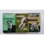 CRICKET, hardback editions, inc. biographies (all with dj), Larwood, Bert Sutcliffe, Graveney,