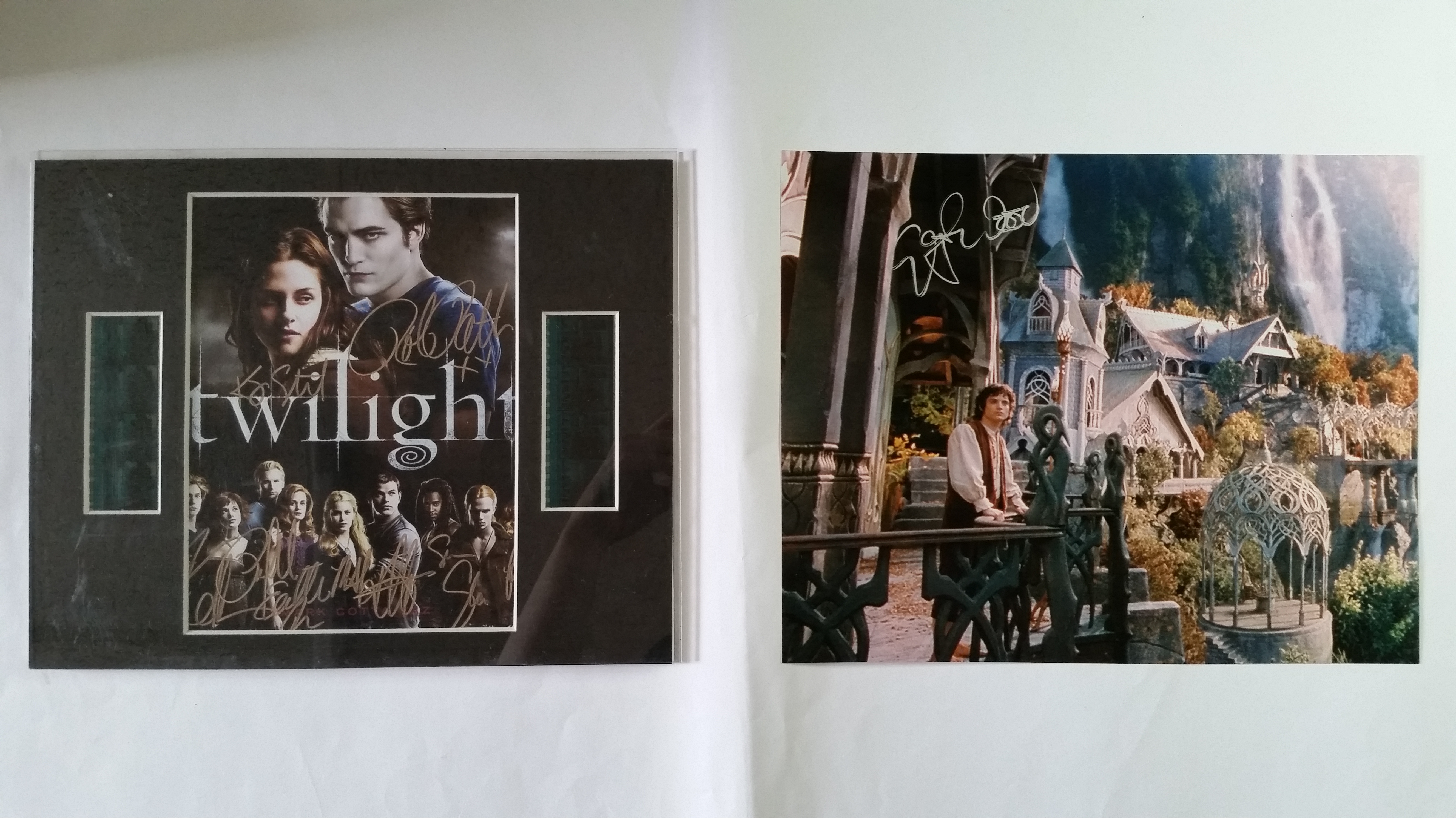 CINEMA, inc. signed photo by Elijah Wood, showing him in a scene from Lord of the Rings, colour,