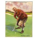WILLS, Famous Golfers, complete, large, G to VG, 25