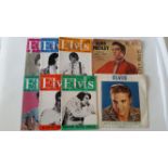 POP MUSIC, Elvis Presley selection, inc. magazines, Elvis Monthly (37). No. 77 onwards; 45rpm
