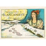 DISNEY, Blancanieve (Snow White), complete, Spanish issue, 104 x 73mm, G to VG, 32
