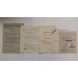 CRICKET, scorecards, Yorkshire Cricket league, 1956-1960, Leeds home (11) & away (4), inc. v