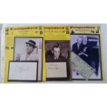 MUSIC, autographs, inc. Tim Rice (notepaper & programme both with unsigned photo), Albert