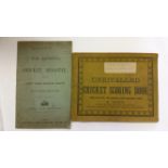 CRICKET, Alfreton Cricket Club scorebooks, inc. Original style scorebook called The Journal