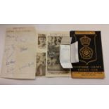CRICKET, Hampshire 1955-1956 selection inc. autograph page and clippings signed by Eagar, Suakleton,