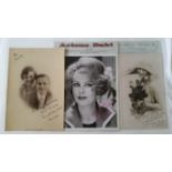 CINEMA, actresses, signed photos, inc. Maureen OSullivan, Ann Todd, Dorothy Ward, Clarice Mayne,