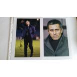 FOOTBALL, signed photographs, managers, inc. Mourinho, Capello, Jol, Heynckes, Hiddink, colour, 8