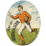 SHARPE, anon., oval-shaped rugby cards, Halifax Free Wanderers, Manningham, Salterhebble,