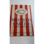 FOOTBALL, Sheffield United home programme, v Sheffield Wednesday, 29th Oct 1938, VG