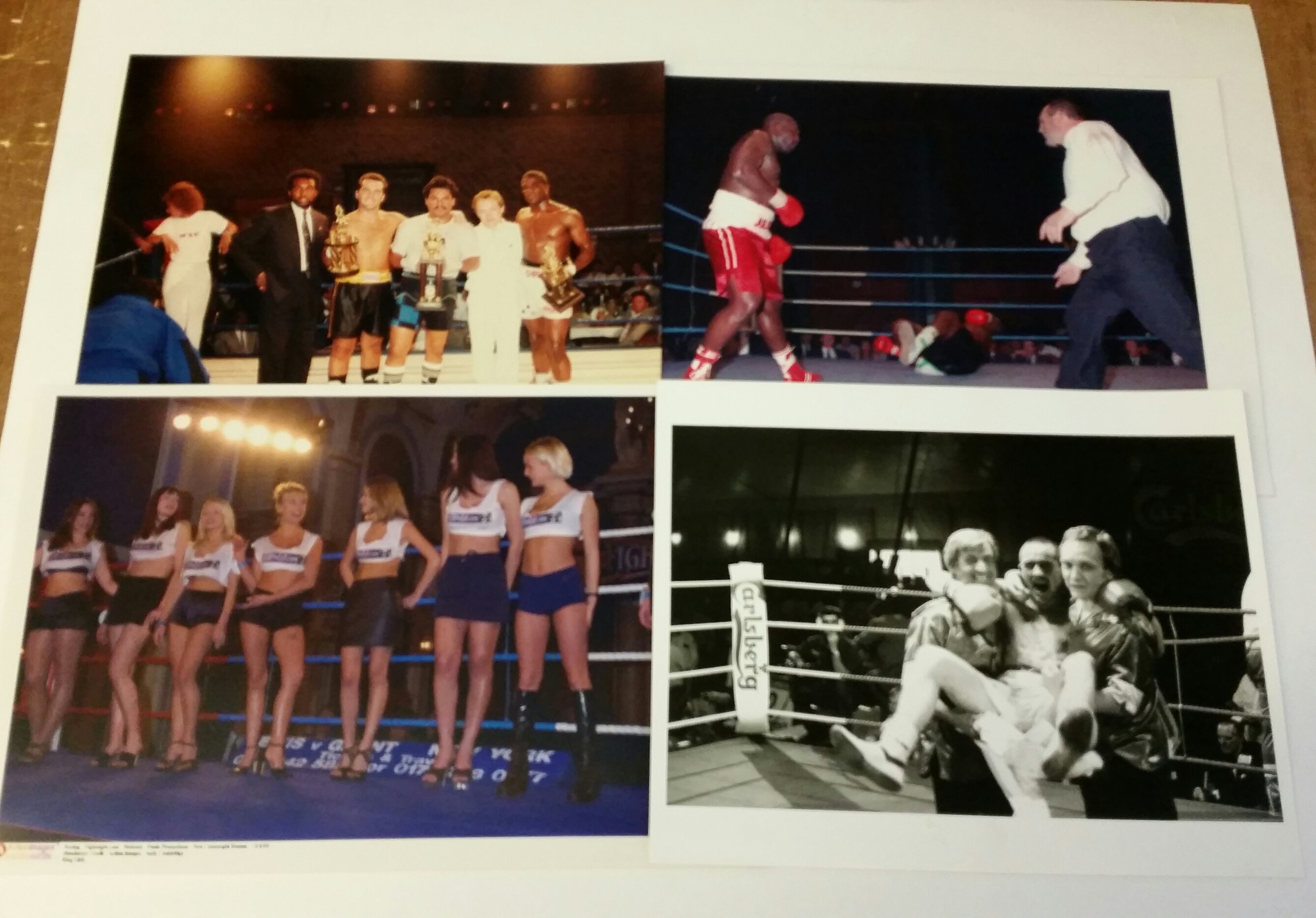 BOXING, photographs, inc. fight action, in the gym; Roberto Duran, Francis v Oyebola, Wayne Weeks