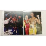BOXING, selection of signed photographs, inc. b/w, Henry Cooper, Terry Downs; colour, Ricky