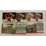 FOOTBALL, Manchester United home programmes, late 1950s to early 1960s, some tokens removed, a few